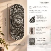 Rust & Shine Silver Wall Light - Image 3