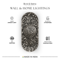 Rust & Shine Silver Wall Light - Image 2